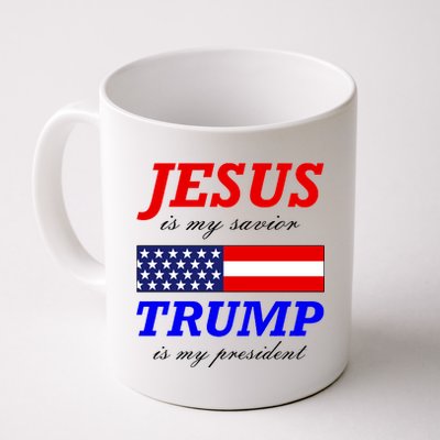 Jesus Savior Trump President Coffee Mug