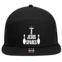 Jesus Spares 7 Panel Mesh Trucker Snapback Hat