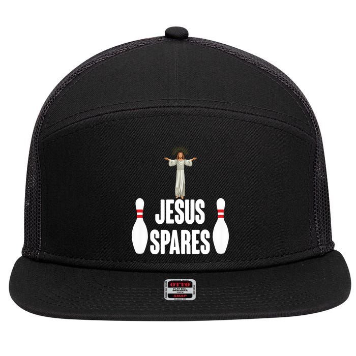 Jesus Spares 7 Panel Mesh Trucker Snapback Hat