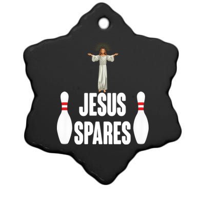 Jesus Spares Ceramic Star Ornament