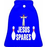 Jesus Spares Ceramic Bell Ornament