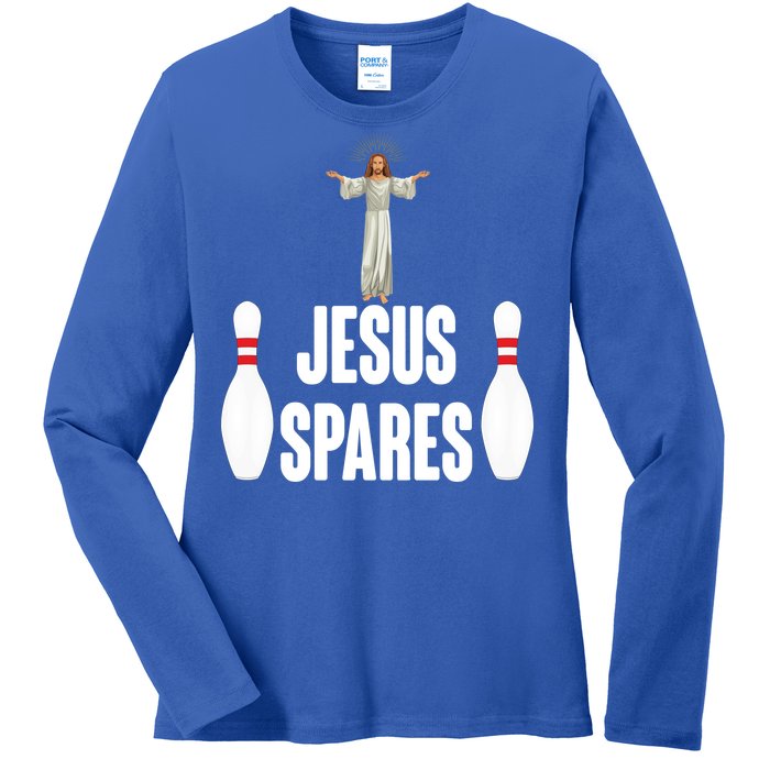 Jesus Spares Ladies Long Sleeve Shirt