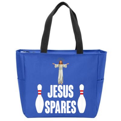 Jesus Spares Zip Tote Bag