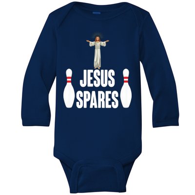 Jesus Spares Baby Long Sleeve Bodysuit