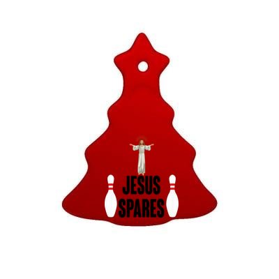 Jesus Spares Ceramic Tree Ornament