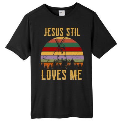 Jesus Still Loves Me Vintage Windmill Tall Fusion ChromaSoft Performance T-Shirt