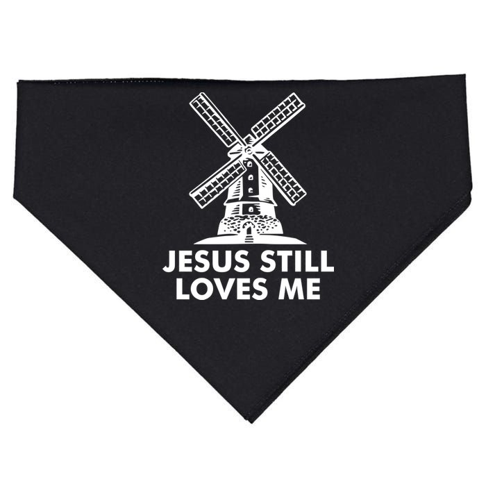 Jesus Still Loves Me Windmill USA-Made Doggie Bandana