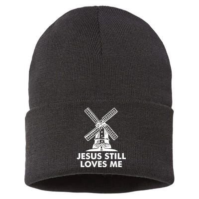 Jesus Still Loves Me Windmill Sustainable Knit Beanie