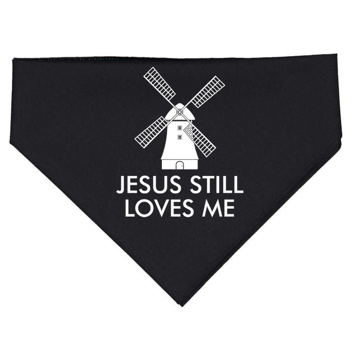 Jesus Still Loves Me Windmill Christian USA-Made Doggie Bandana