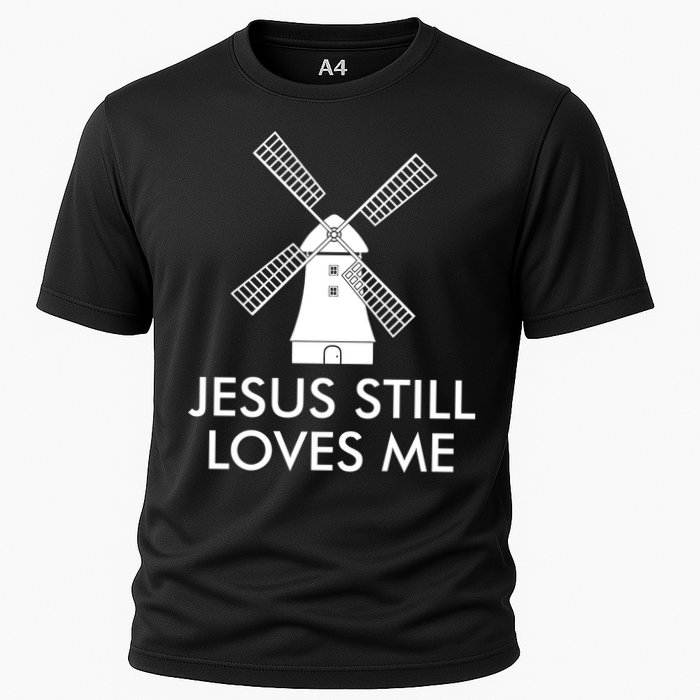 Jesus Still Loves Me Windmill Christian Cooling Performance Crew T-Shirt