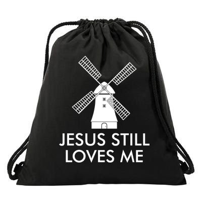 Jesus Still Loves Me Windmill Christian Drawstring Bag