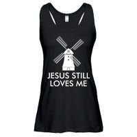 Jesus Still Loves Me Windmill Christian Ladies Essential Flowy Tank