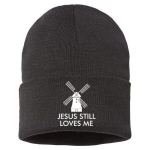 Jesus Still Loves Me Windmill Christian Sustainable Knit Beanie