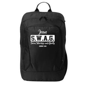 Jesus SWAG Serve Worship And Glorify John 3:16 City Backpack