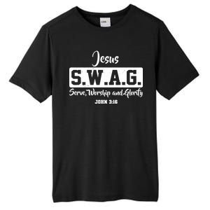 Jesus SWAG Serve Worship And Glorify John 3:16 Tall Fusion ChromaSoft Performance T-Shirt