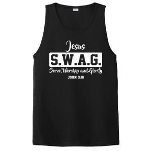 Jesus SWAG Serve Worship And Glorify John 3:16 PosiCharge Competitor Tank