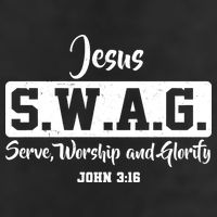 Jesus SWAG Serve Worship And Glorify John 3:16 Golf Towel