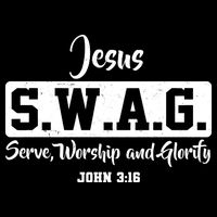 Jesus SWAG Serve Worship And Glorify John 3:16 Crop Top