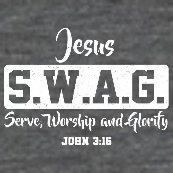Jesus SWAG Serve Worship And Glorify John 3:16 Tall T-Shirt