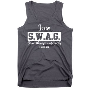 Jesus SWAG Serve Worship And Glorify John 3:16 Tank Top