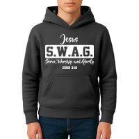 Jesus SWAG Serve Worship And Glorify John 3:16 Kids Hoodie