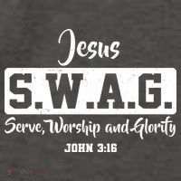 Jesus SWAG Serve Worship And Glorify John 3:16 Vector Backpack