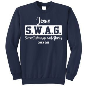 Jesus SWAG Serve Worship And Glorify John 3:16 Sweatshirt