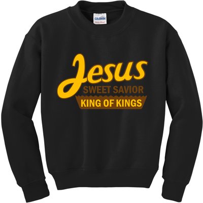 Jesus Sweet Savior King of Kings Kids Sweatshirt