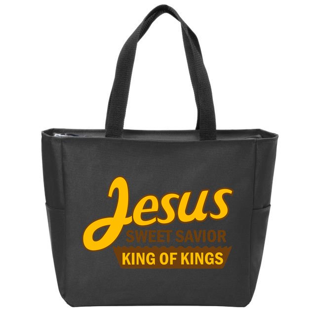 Jesus Sweet Savior King of Kings Zip Tote Bag