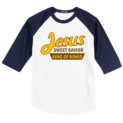 Jesus Sweet Savior King of Kings Baseball Sleeve Shirt