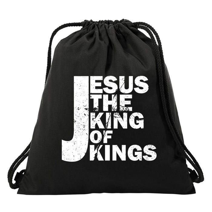 Jesus The Kings of Kings Drawstring Bag