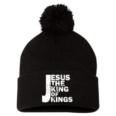 Jesus The Kings of Kings Pom Pom 12in Knit Beanie
