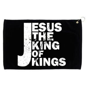 Jesus The Kings of Kings Grommeted Golf Towel