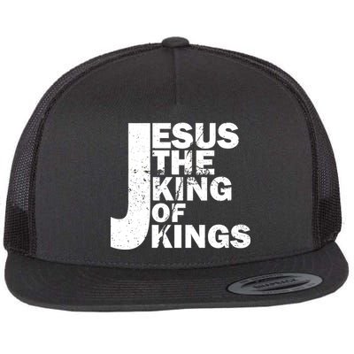 Jesus The Kings of Kings Flat Bill Trucker Hat