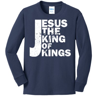 Jesus The Kings of Kings Kids Long Sleeve Shirt