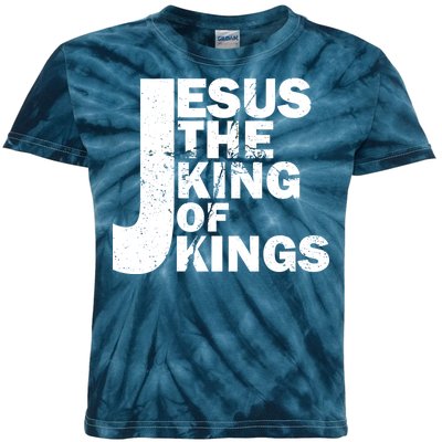 Jesus The Kings of Kings Kids Tie-Dye T-Shirt