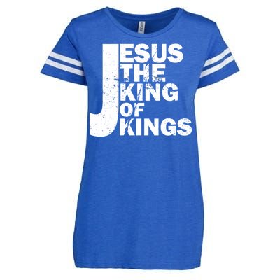 Jesus The Kings of Kings Enza Ladies Jersey Football T-Shirt