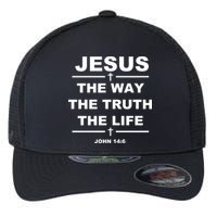 Jesus the way the truth the life Flexfit Unipanel Trucker Cap