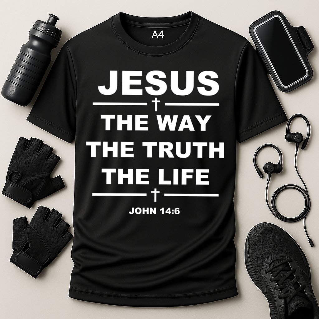 Jesus the way the truth the life Cooling Performance Crew T-Shirt