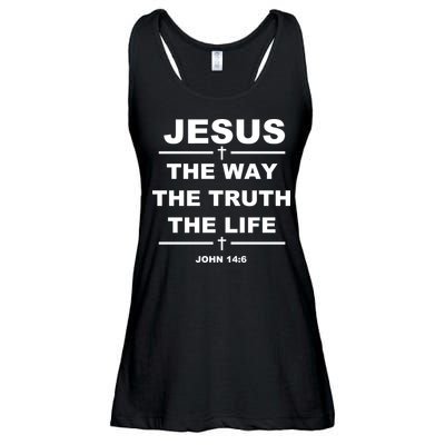 Jesus the way the truth the life Ladies Essential Flowy Tank