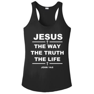 Jesus the way the truth the life Ladies PosiCharge Competitor Racerback Tank