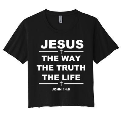 Jesus the way the truth the life Crop Top