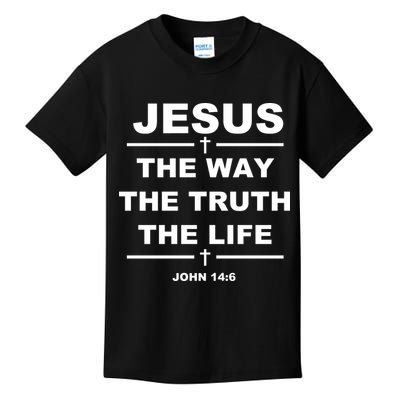 Jesus the way the truth the life Kids T-Shirt
