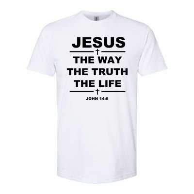 Jesus the way the truth the life Softstyle® CVC T-Shirt