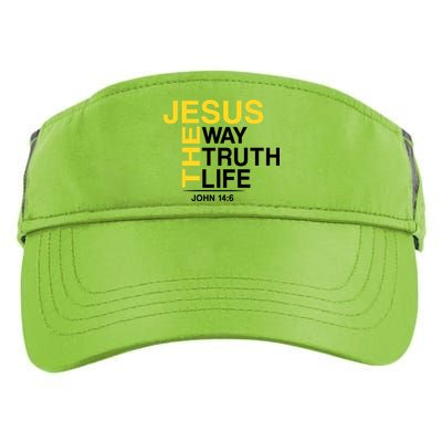 Jesus The Way Truth Life John 14:6 Adult Drive Performance Visor