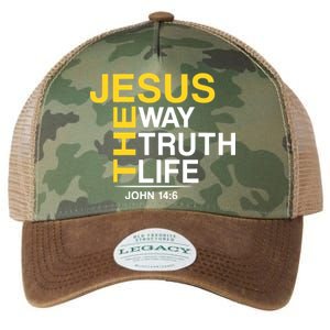 Jesus The Way Truth Life John 14:6 Legacy Tie Dye Trucker Hat