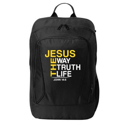 Jesus The Way Truth Life John 14:6 City Backpack