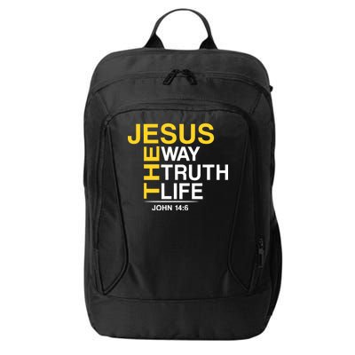 Jesus The Way Truth Life John 14:6 City Backpack