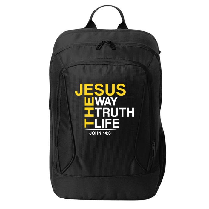Jesus The Way Truth Life John 14:6 City Backpack