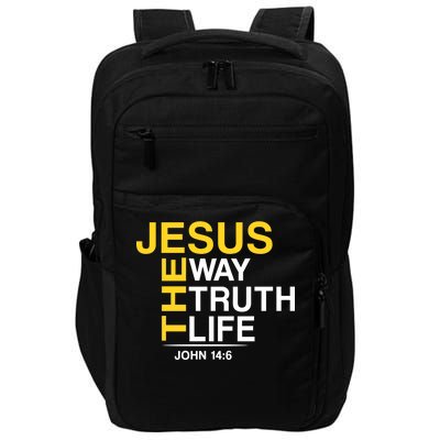 Jesus The Way Truth Life John 14:6 Impact Tech Backpack